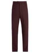 Balenciaga High-rise Wool-blend Twill Trousers