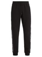 Matchesfashion.com Off-white - Stripe Cotton Jersey Track Pants - Mens - Black