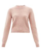 Ladies Rtw Raey - Crew-neck Alpaca-blend Textured Sweater - Womens - Light Pink