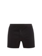 Matchesfashion.com Comme Des Garons Shirt - Low-rise Cotton Boxer Briefs - Mens - Black