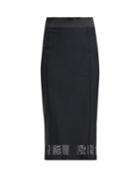 Matchesfashion.com Dolce & Gabbana - High Rise Mesh Pencil Skirt - Womens - Black