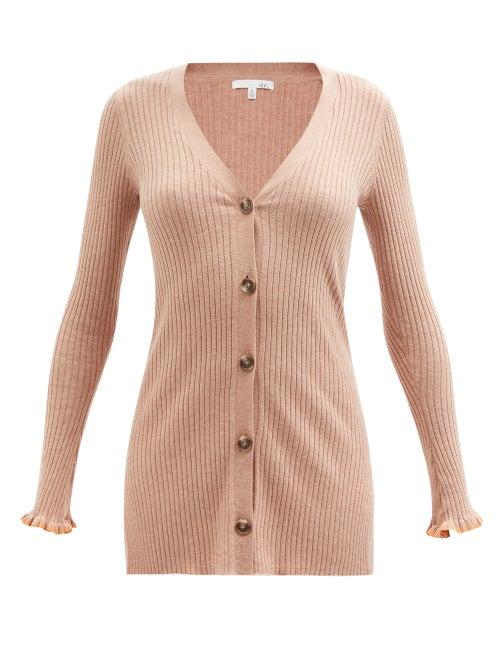 Skin - Pippi Ribbed Cotton-blend Cardigan - Womens - Beige