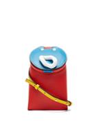 Jw Anderson - Lid Mini Bi-colour Leather Pocket Bag - Womens - Red Multi