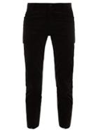 Matchesfashion.com Sasquatchfabrix - Cotton-blend Corduroy Cropped Trousers - Mens - Black