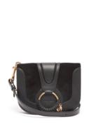 Ladies Bags See By Chlo - Hana Small Leather And Suede Cross-body Bag - Womens - Black