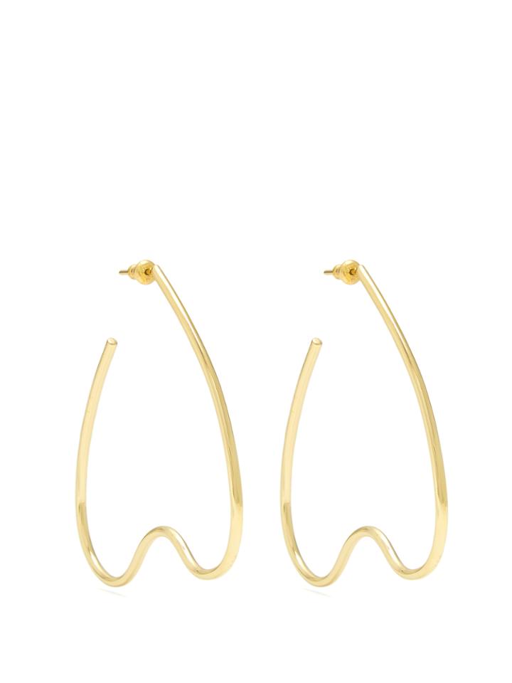 Simone Rocha Tooth Large Gold-plated Earrings