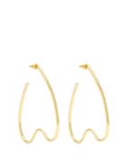 Simone Rocha Tooth Large Gold-plated Earrings