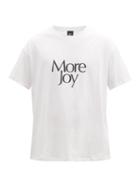 Mens Rtw More Joy By Christopher Kane - More Joy-print Cotton-jersey T-shirt - Mens - White