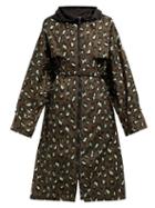 Matchesfashion.com Moncler - Washington Animal Print Technical Parka - Womens - Green Print