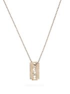 Saint Laurent Cut-out Logo-pendant Necklace
