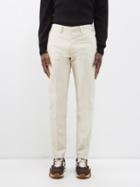Tom Ford - Pressed-front Straight-leg Trousers - Mens - Cream