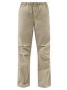 Sunflower - Articulated-knee Organic-cotton Ripstop Trousers - Mens - Beige