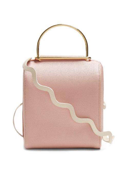 Matchesfashion.com Roksanda - Besa Top Handle Leather Shoulder Bag - Womens - Pink Multi