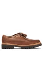 Matchesfashion.com Grenson - Bennett Tasselled-lace Leather Shoes - Mens - Walnut