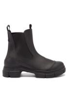 Ladies Shoes Ganni - Chunky Recycled Rubber-blend Chelsea Boots - Womens - Black