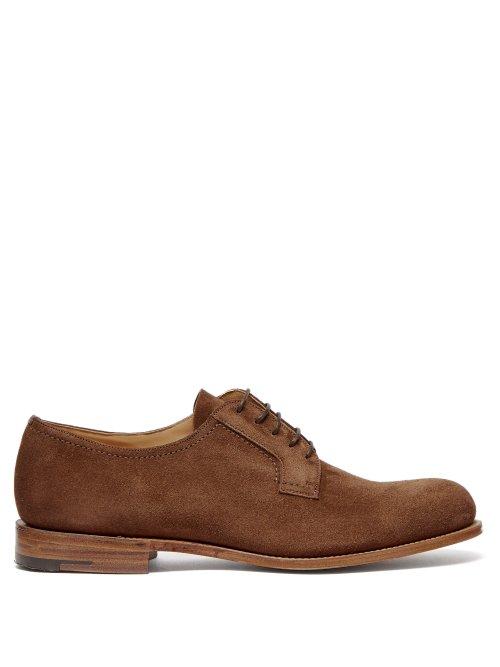 Matchesfashion.com Church's - Barkson Suede Derby Shoes - Mens - Light Brown