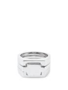 Matchesfashion.com Alan Crocetti - Puzzle Sterling Silver Signet Ring - Mens - Silver