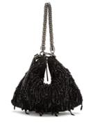 Ladies Bags Jimmy Choo - Callie Beaded Satin Clutch Bag - Womens - Black