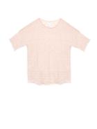 Velvet By Graham & Spencer Clara Short-sleeved Cashmere-knit Sweater