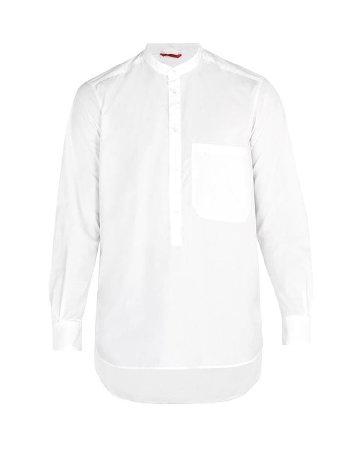 Barena Venezia Grandad-collar Cotton Shirt