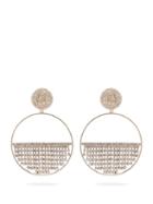 Matchesfashion.com Rosantica By Michela Panero - Strobo Hoop And Crystal Clip On Earrings - Womens - Crystal