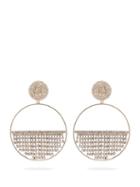 Matchesfashion.com Rosantica By Michela Panero - Strobo Hoop And Crystal Clip On Earrings - Womens - Crystal