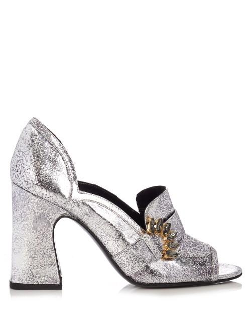 Erdem Martha Leather Pumps