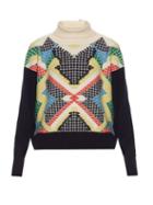 Barrie Primary Pixels Cashmere Sweater