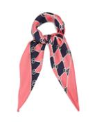 Matchesfashion.com Gucci - Gg Diamond Print Silk Twill Scarf - Womens - Pink
