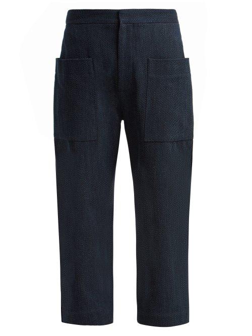 Matchesfashion.com Raey - Denim Patch Pocket Trousers - Womens - Indigo