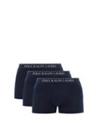 Matchesfashion.com Polo Ralph Lauren - Pack Of Three Logo Jacquard Cotton Boxer Briefs - Mens - Navy