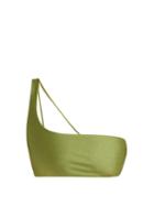 Matchesfashion.com Jade Swim - Apex One Shoulder Bikini Top - Womens - Green