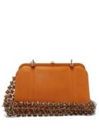 Matchesfashion.com Stefan Cooke - Button Chainmail Strap Leather Bag - Womens - Tan