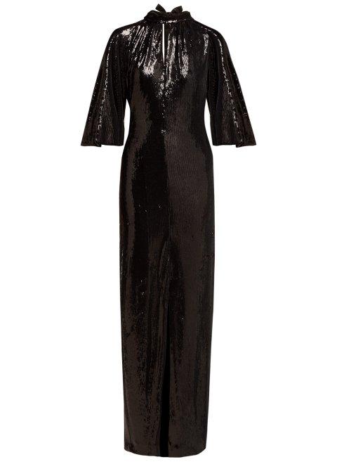 Matchesfashion.com Osman - Samantha Sequinned Gown - Womens - Black
