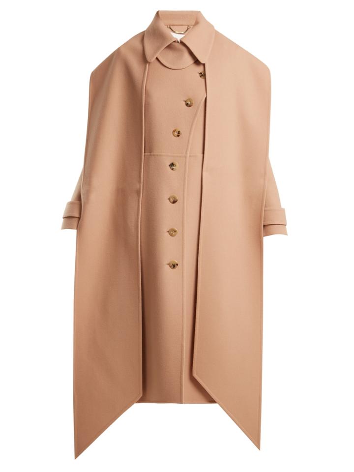 Chloé Asymmetric Wool And Cashmere Coat