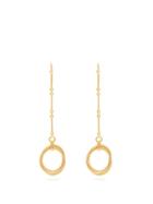 Matchesfashion.com Joelle Kharrat - Equilibriste Gold Plated Oval Drop Earrings - Womens - Gold