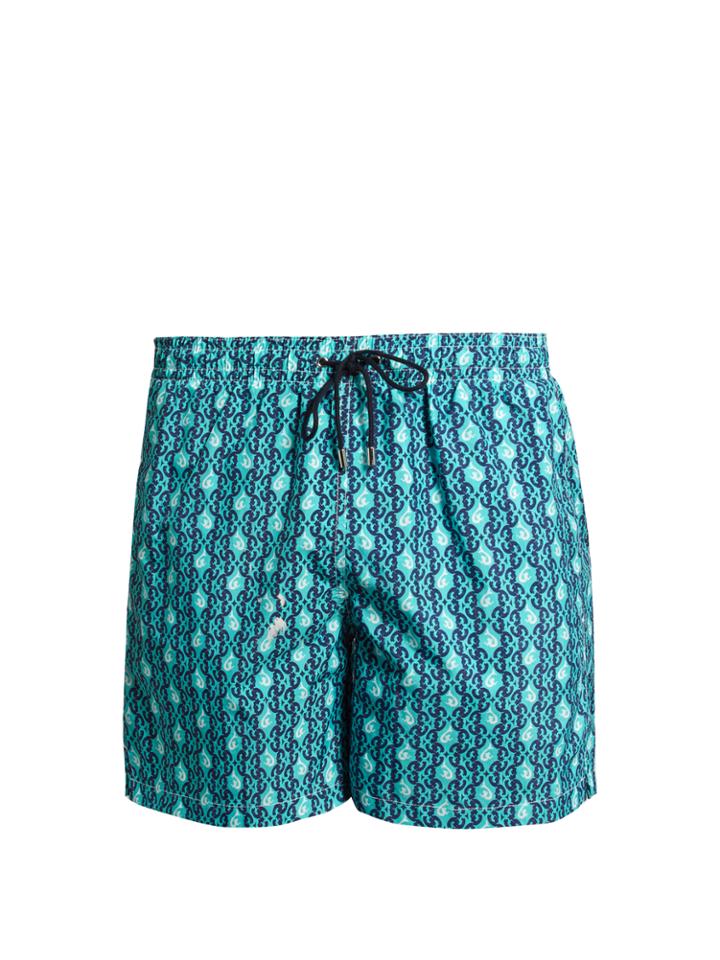 Le Sirenuse, Positano Dancing Mermaid-print Swim Shorts