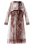 Matchesfashion.com Molly Goddard - Harmony Floral-print Tulle Coat - Womens - Multi