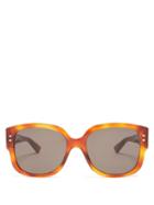 Matchesfashion.com Dior Eyewear - Lady Diorstuds Acetate Sunglasses - Womens - Tortoiseshell