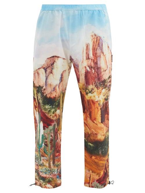Matchesfashion.com Palm Angels - Canyon-print Shell Track Pants - Mens - Multi