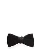 Matchesfashion.com Saint Laurent - Yves Velvet Bow Tie - Mens - Black