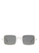 Matchesfashion.com Saint Laurent - Square Acetate Sunglasses - Womens - White