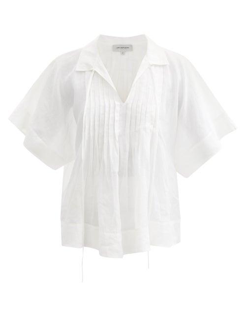 Lee Mathews - Soma Ramie-voile Blouse - Womens - Ivory