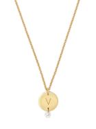 Matchesfashion.com Raphaele Canot - Set Free 18kt Gold & Diamond V Charm Necklace - Womens - Gold
