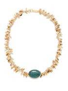 Isabel Marant - Amazon Stone Necklace - Womens - Green Gold