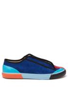 Matchesfashion.com Grenson - X Craig Green Suede Low Top Trainers - Mens - Blue Multi