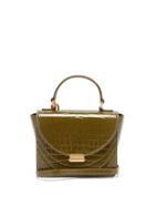 Matchesfashion.com Wandler - Luna Mini Crocodile Effect Leather Cross Body Bag - Womens - Khaki