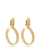 Matchesfashion.com Orit Elhanati - 24ct Gold Chain Hoop Earrings - Womens - Gold