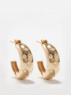Zo Chicco - Aura Scattered Star Diamond & 14kt Gold Earrings - Womens - Gold Multi