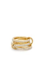 Matchesfashion.com Spinelli Kilcollin - Manava Diamond & 18kt Gold Ring - Womens - Yellow Gold